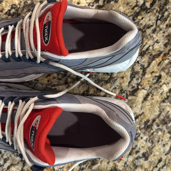 Nike Air Max Gray and Red Sneakers - Picture 2 of 6